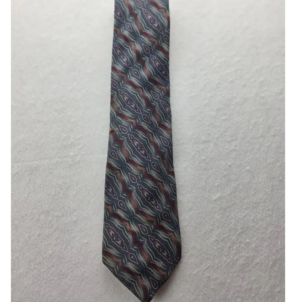 Christian Dior Vintage VTG Mens Tie Multi Color